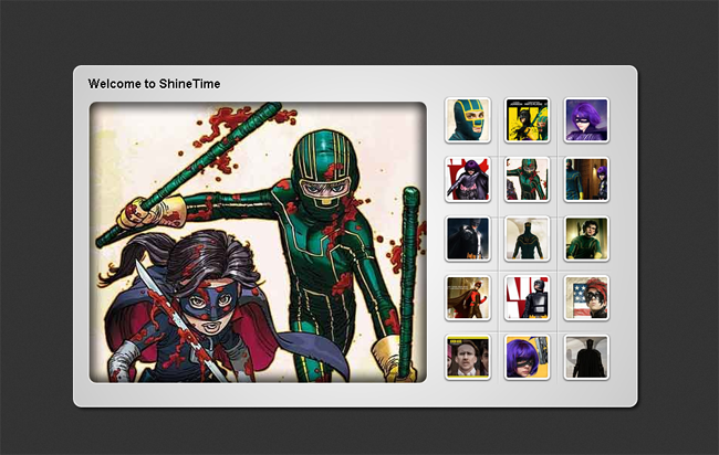 jquery单击单张焦点显示相册列表代码