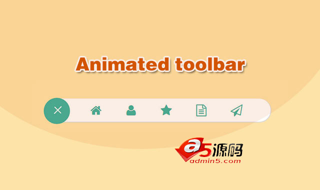 jquery和CSS3带弹性动画效果的工具栏菜单