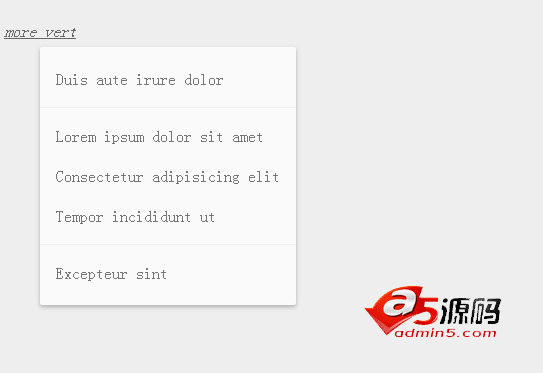 jquery默认隐藏鼠标点击显示文字菜单导航代码