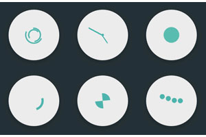 CSS3扁平化Loading动画特效