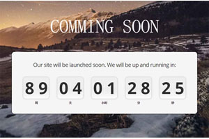 jQuery自适应倒计时插件