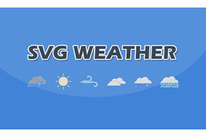 html5 svg天气预报图标特效