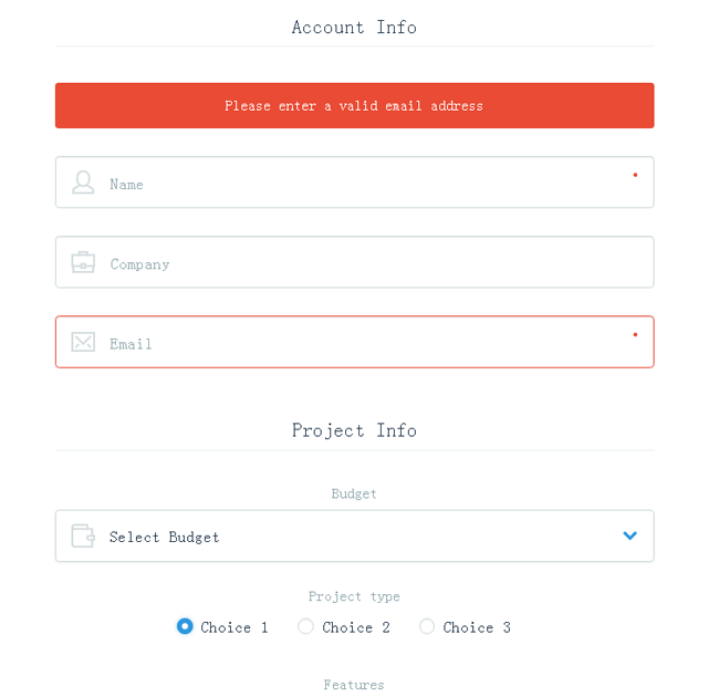 jQuery超炫联系方式表单美化代码