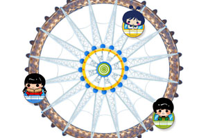 CSS3仿游乐场摩天轮旋转动画特效