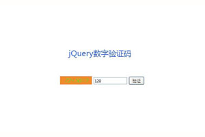 jQuery验证码随机数字运算代码
