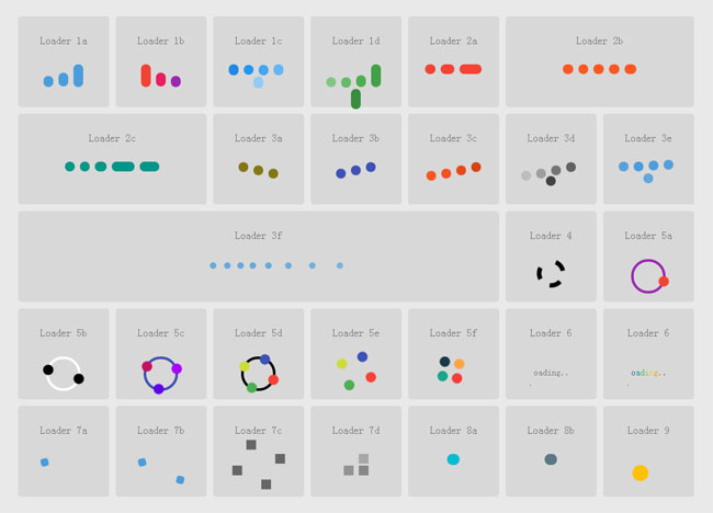 纯CSS3加载动画Loading特效代码