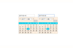 jQuery双日历选择插件double-date