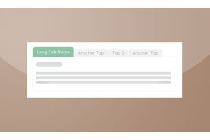 jQuery+css弹性伸缩Tabs选项卡代码