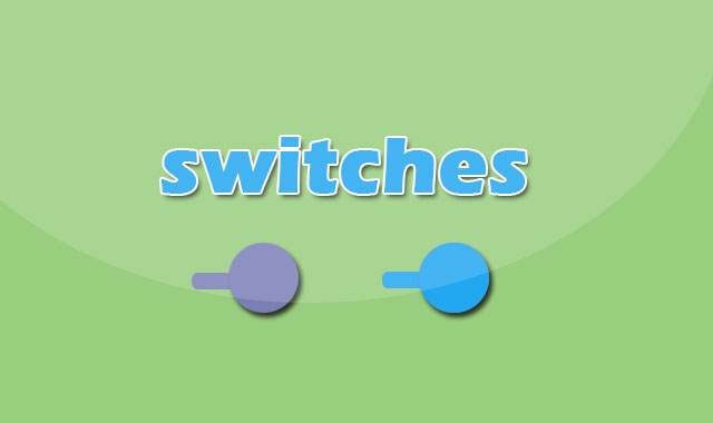 扁平式动画CSS3滑动开关按钮特效