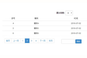 json表格数据分页切换代码