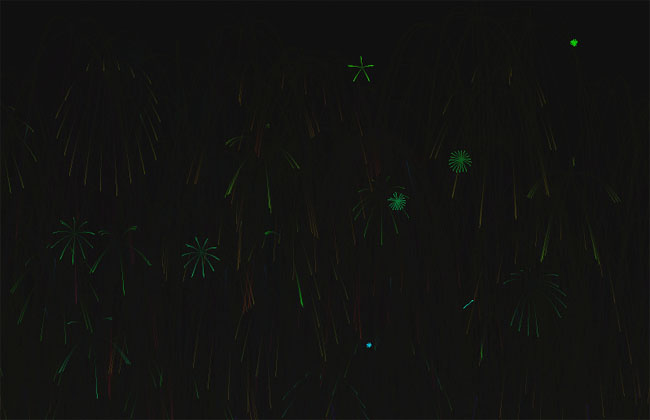 HTML5 Canvas点击页面烟花绽放特效