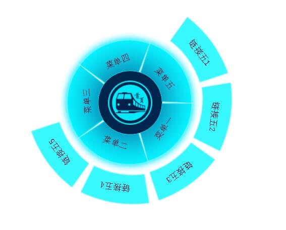 CSS3二级环形动画菜单