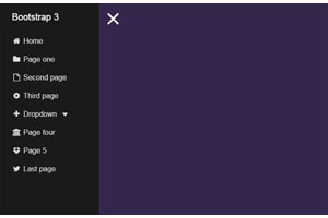 jQuery侧边栏隐藏滑动导航菜单代码