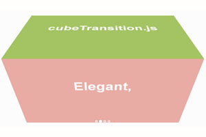 jQuery鼠标滚动全屏3D翻转动画切换代码