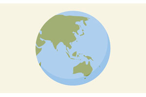 HTML5+SVG地球旋转动画特效