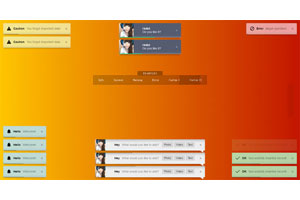 jQuery+CSS3动画响应式消息通知插件