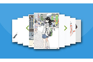 jQuery图片堆叠左右切换特效