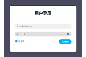 CSS3网站用户登录设计代码