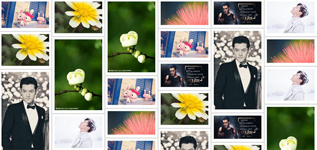 jQuery自适应屏幕图片瀑布流布局代码