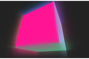 CSS3立方体旋转发光动画特效