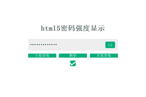 vue.js表单密码强度验证代码