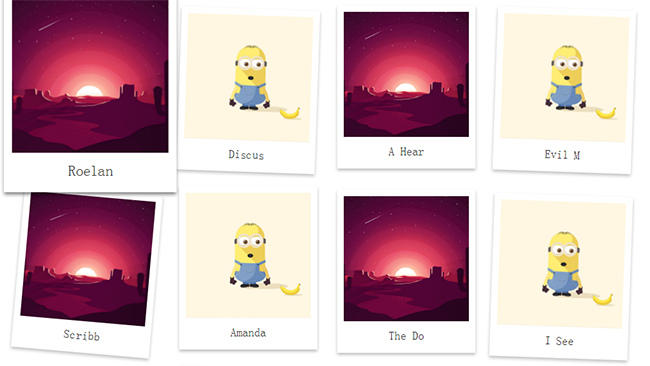 CSS3鼠标悬停图片放大效果