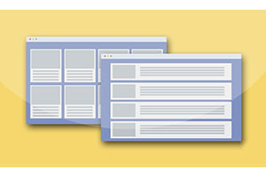 jQuery网格布局和列表布局切换特效