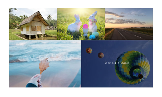 jQuery仿Facebook网格图片画廊