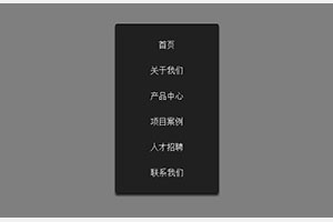 CSS3镜像文字导航菜单动画特效