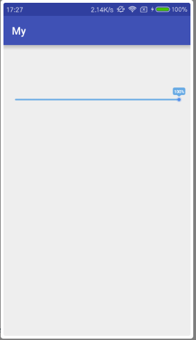 Android 绘制带数字进度条形进度条 