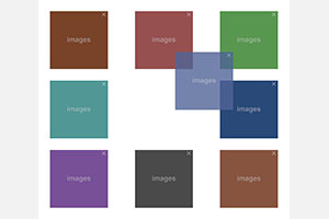 jQuery网格布局图片拖到排序代码