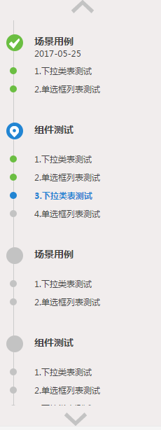 jQuery网页左侧工作流程收缩菜单