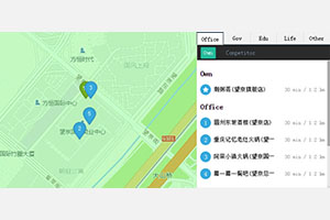 基于高德地图api热门商家代码