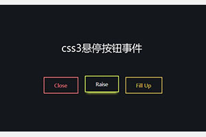 CSS3鼠标悬停按钮动画事件