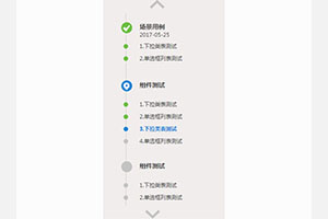 jQuery左侧流程图菜单列表代码