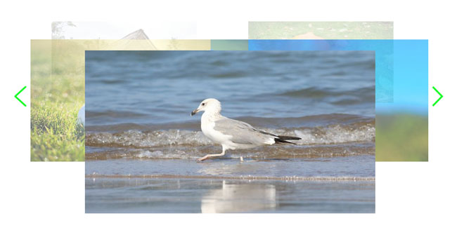  js图片层叠布局旋转木马特效