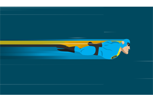 CSS3 SVG超人飞行动画代码