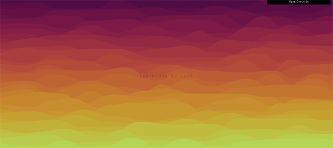 HTML5 canvas岩浆熔岩动态背景