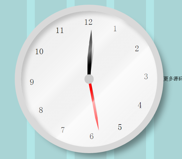 CSS3圆形时钟代码