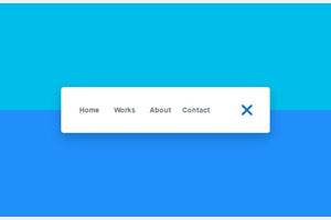 CSS3弹性展开动画导航菜单代码