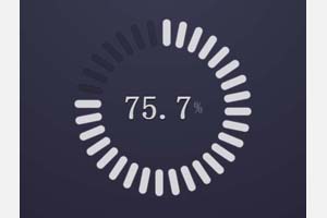 HTML5网速测试进度条代码