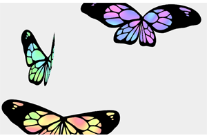 HTML5 canvas蝴蝶飞舞动画