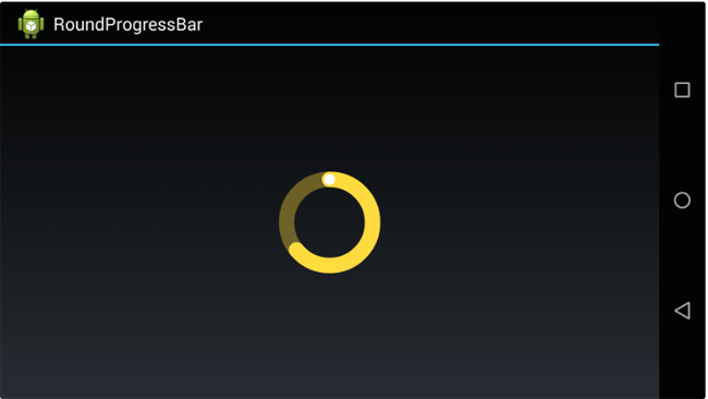 安卓带动画的圆形进度条