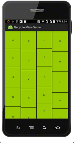 Android RecycleView之listView、gridView、瀑布流