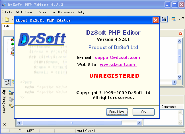 DzSoft PHP Editor