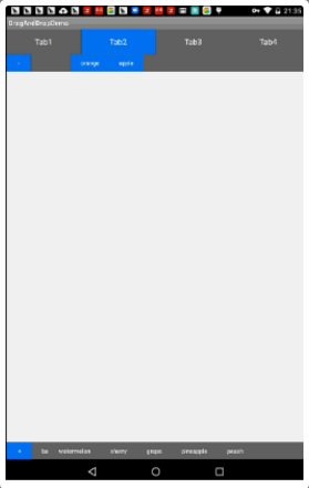 Android DragAndDropBTWLayouts
