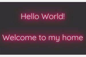 jQuery和CSS3霓虹灯文字特效