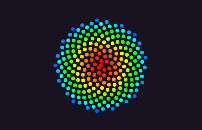 HTML5圆点不断衍生动画特效