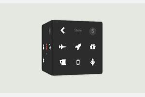 3D立方体图标菜单CSS3代码