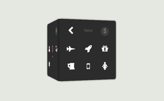 3D立方体图标菜单CSS3代码